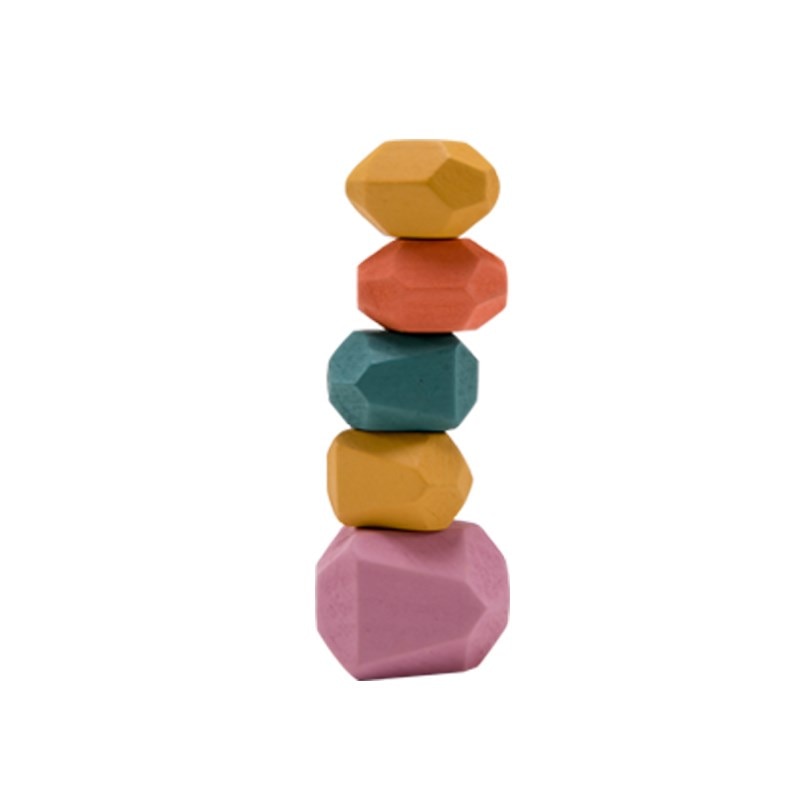 Wooden Stacking Rocks