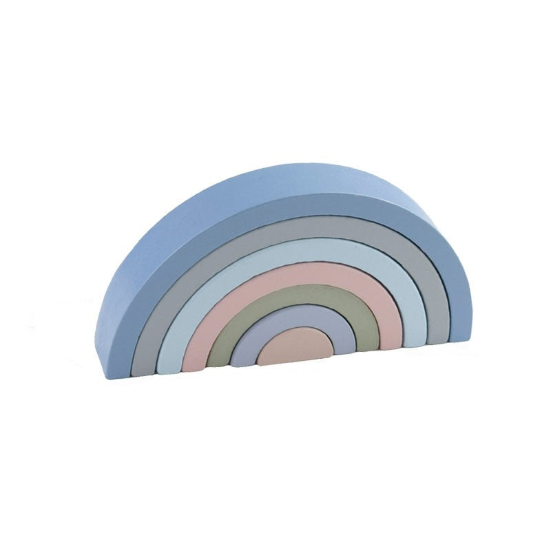 Wooden Rainbow Building Blocks