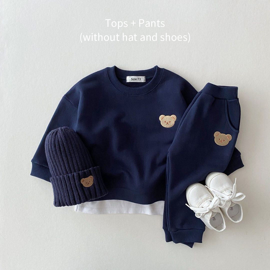 Teddy Bear Top & Sweatpants (6m - 5y)