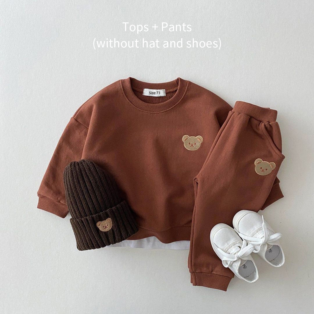 Teddy Bear Top & Sweatpants (6m - 5y)