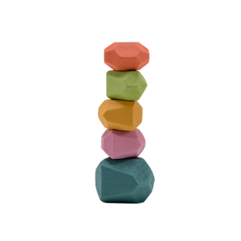 Wooden Stacking Rocks