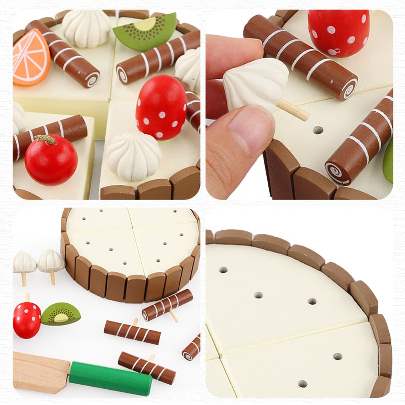 Wooden Magnetic Chocolate Cake