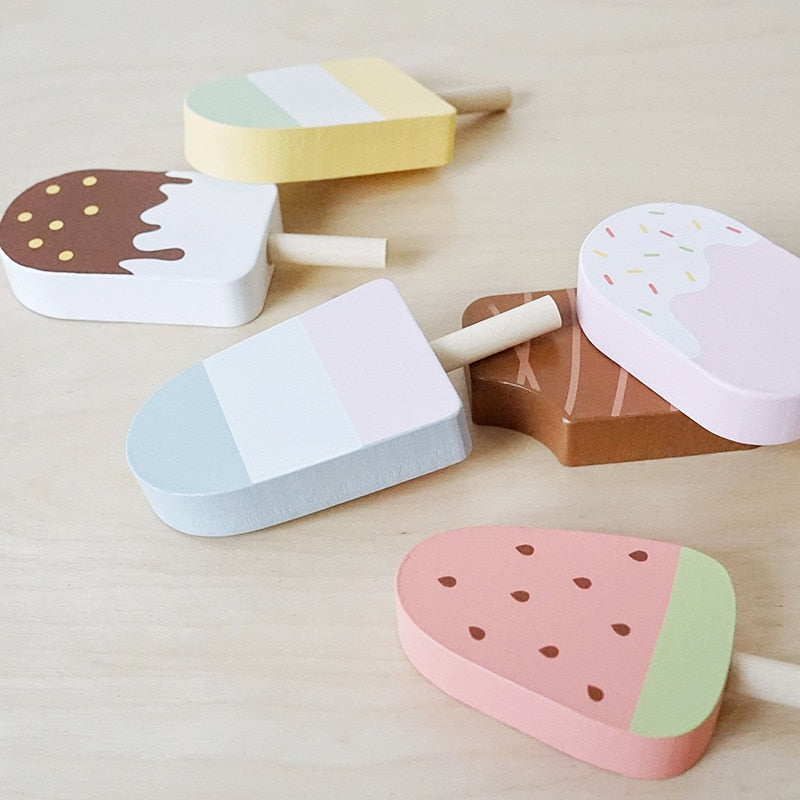 Wooden Ice Cream Set