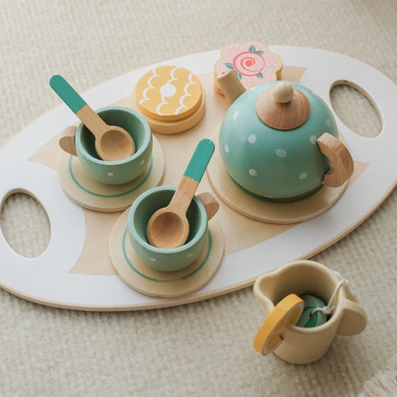 Wooden Afternoon Tea & Cake Set