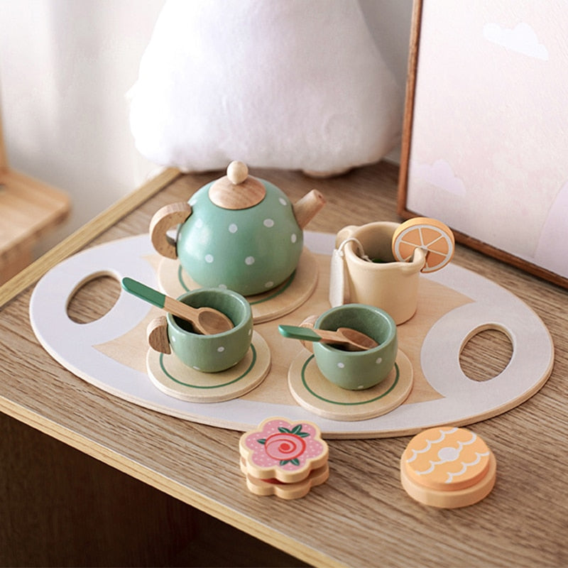 Wooden Afternoon Tea & Cake Set