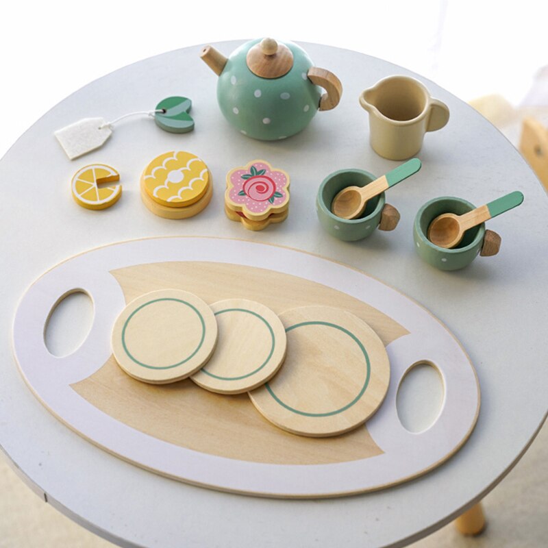 Wooden Afternoon Tea & Cake Set