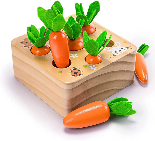 Wooden Baby Carrot Toy