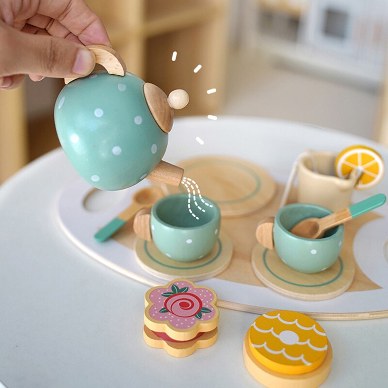 Wooden Afternoon Tea & Cake Set